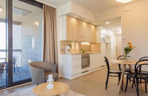 Kalajoki Apartment | Marina Chalets 1 bedroom apartments by Hiekka Booking - sisältää liinavaatteet ja loppusiivouksen