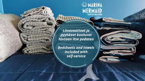 Kalajoki Apartment | Marina Mermaid Seaview Hiekkasärkät - Uusi merinäköalahuoneisto, sisältää liinavaatteet
