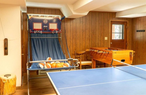 Blue River House | Mid Century Glam Chalet in the Woods with Hot Tub!