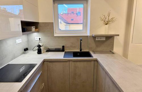 Petrska ctvrt Apartment | Modern Attic Apt in Old Town | TV | Washer & Dryer