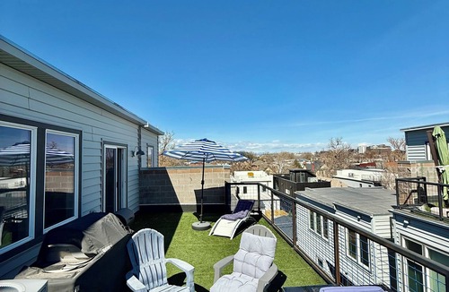 Curtis Park House | Modern townhome w/rooftop patio in RiNo/Five Points, Denver