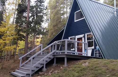 Evergreen Cabin | Mountain Bliss A-Frame, Hot Tub, Sleeps 7, Pet Friendly