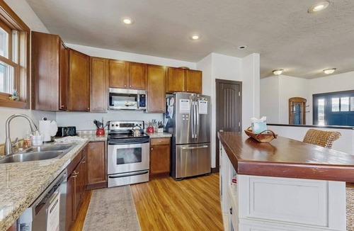 Granby House | Mountain getaway with hot tub, game room, fireplace, and modern interior