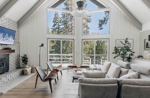 Lake Arrowhead House | Mountain Hideaway: Panoramic Views + Game Room