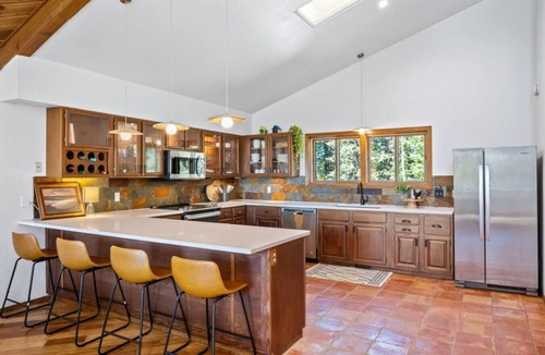 Evergreen House | Nestled Inn - Trails, Views, Hot Tub, Skiing!