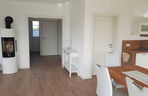 Dranske House | New, exclusive vacation home close to the beach with sauna, 3 bedrooms, fireplace, WLAN, garage
