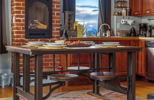 Leadville Condo | Old St. Vincent's 303 — Sauna | 14ft Loft | Mtn Views | Walk Downtown