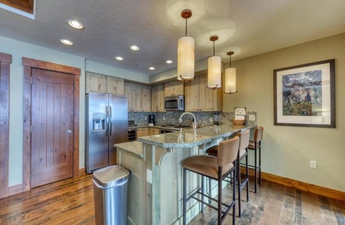 Peak 8 Condo | One Ski Hill 2Br ski-in ski-out luxury condo w/hot tub, pool, & bowling alley!