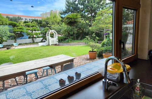 Seogwipo City House | Palm Tree Villa. 외돌개, 올레시장,천지연폭포 인접