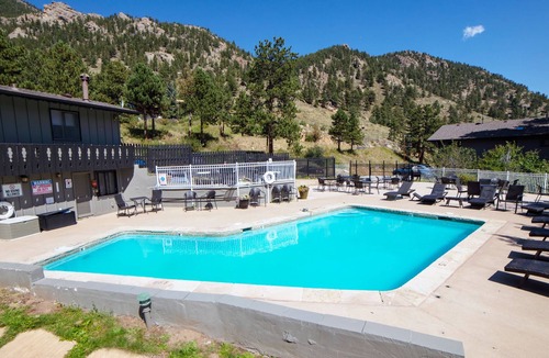Estes Park Condo | Personal Hot Tub, River Views, Great Price!