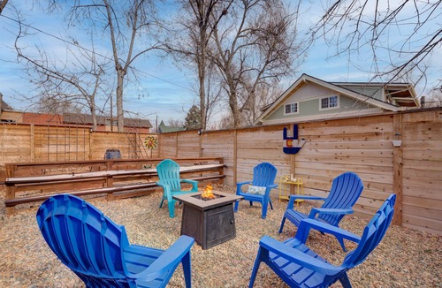 Central Colorado Springs House | Pet-Friendly Downtown Escape: Fully Fenced Yard, Fire Pit, BBQ & Nintendo Switch