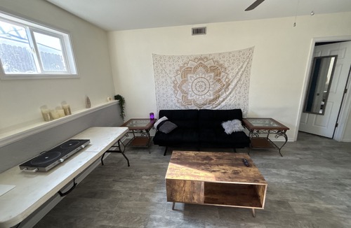 Rustic Hills House | Private 1 bedroom guest suite with private living room, laundry, & kitchenette