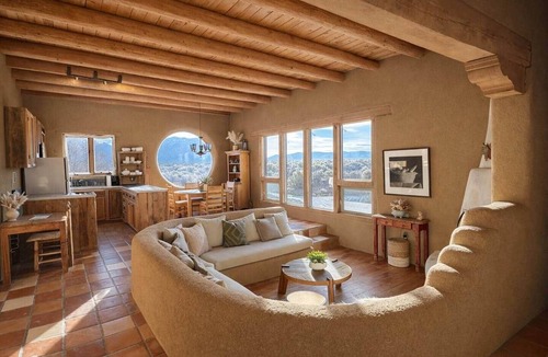 Taos House | Refined Adobe w/Mountain Views, Hot Tub & Fire Pit