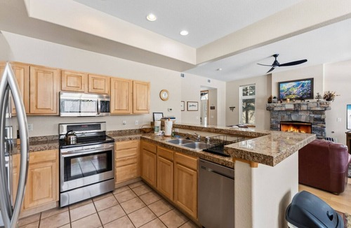 Silverthorne Villa | Riverside Retreat w/Private Hot Tub & Mountain Views