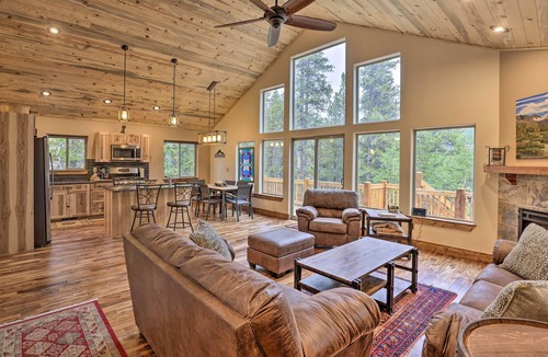 Alma Cabin | Rocky Mountain Alma Cabin with Deck & Hot Tub!