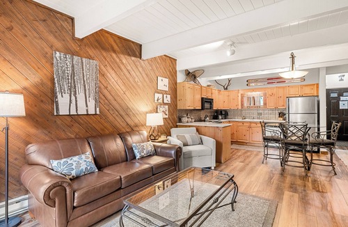 Four O'Clock Condo | Spacious 1 Bdrm. 1 Block to Peak 9 Base/Main St.