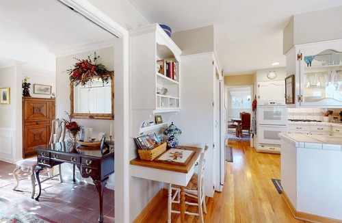 Skyway House | Spacious estate with fenced yard, private pond, outdoor fireplace, & home gym