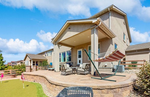 Wolf Ranch House | Spacious home with fenced in yard and dog friendly, fire pit and foosball table