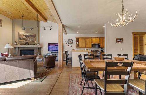 Keystone House | Spacious Patio w/Gorgeous Mountain Views in Cozy Condo Near Resort Shuttle
