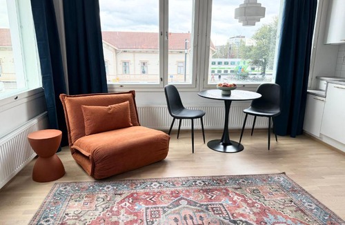 Oulu Apartment | Spacious Railway Station Apartment with sofabed for kid or adult