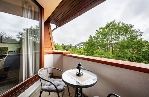 Ronnau Apartment | Studio Apartment “Bublitz” with Wi-Fi, Balcony, Sauna & Pool