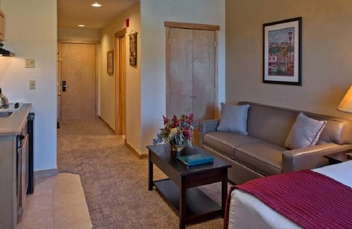 Four O'Clock Cabin | STUDIO RESIDENCE WITH KITCHENETTE SKI-IN/SKI-OUT 600 FEET FROM CHAIRLIFT