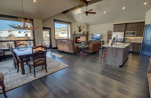 River Run House | Stylish Mountain Townhome | Hot Tub | River Run