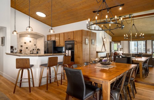 Steamboat Springs Condo | Sun & Snow, Decks, Hot Tub & Fire Pit, Walk to Ski Village Area!