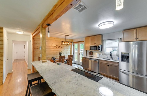Ashton House | Teton Valley Getaway: Fenced Yard, Grill