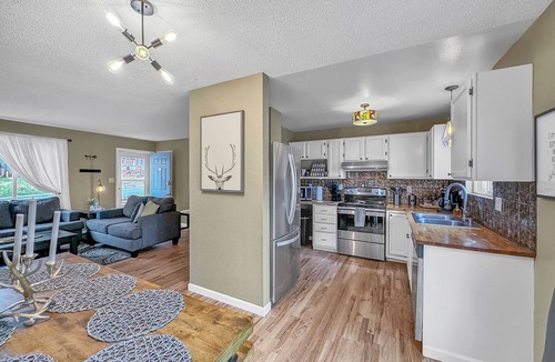 Colorado Springs House | The Base Camp at Red Rock Canyon- A block from hiking & biking trails!