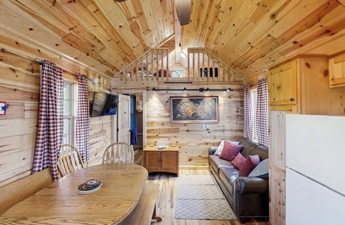 Florissant Cabin | Two Rural Wood Cabins with mountain views, gorgeous deck, gym and foosball table