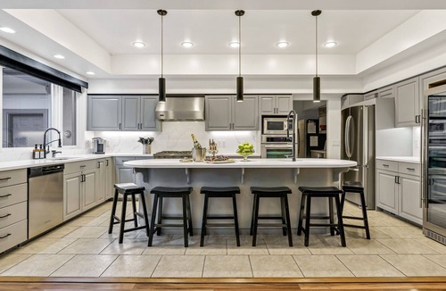 Sandpoint House | Unique Sandpoint home with private pool and bbq island, perfect for groups!