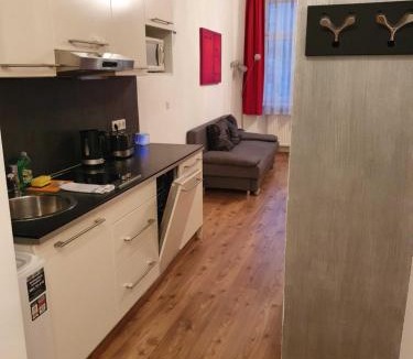 Erdberg Apartment | Vibrant Red Apartment I contactless Check-In