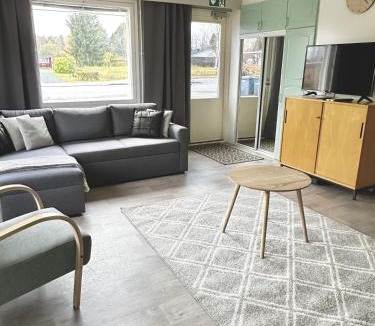 Sievi Apartment | Viihtyisä esteetön saunallinen asunto entisellä paloasemalla