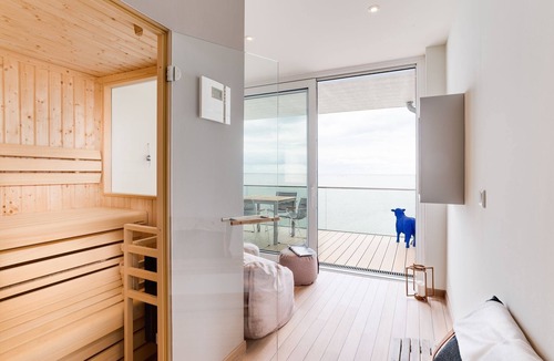 Kappeln Apartment | Vision: Luxurious apartment with wood-burning stove, Finnish sauna and Baltic Sea view
