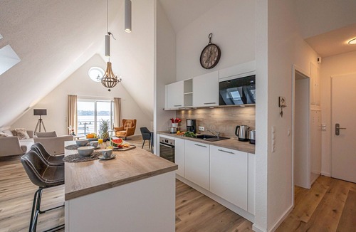 Schleswig Apartment | Wiking-Koje 9 - Elevator, Balcony, Washing Machine, TV, Parking, 3rd Floor