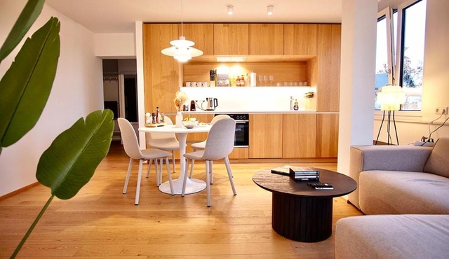 2,5 Zi Design Apt near Porsche Museum with Beamer, Netflix, PS5