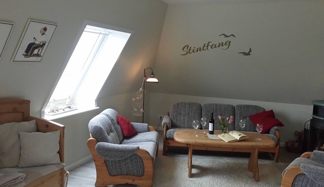 Apartment on the 1st floor, with fireplace and balcony. 6 sleeping berths in the rustic attic.