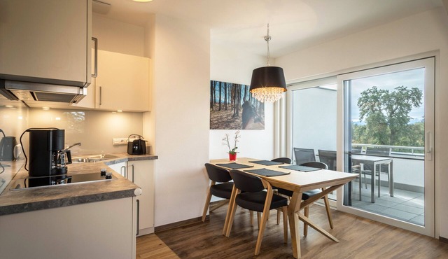 Apartment “3 am Biohof Eriskirch” close to Lake Constance with Balcony & Garden