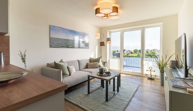Apartment "Ankergold" with Dike View, Balcony & Wi-Fi