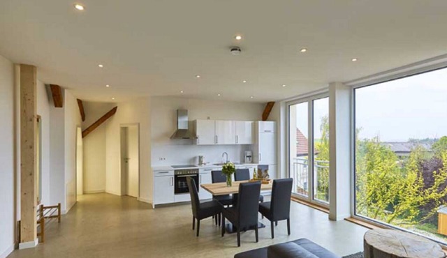 Apartment for 1-5 people with a fantastic view of the Taubertal