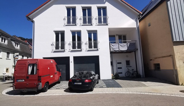 Apartment 'Komfortneubauwohnung Braunsbach' with Mountain View, Shared Terrace and Wi-Fi