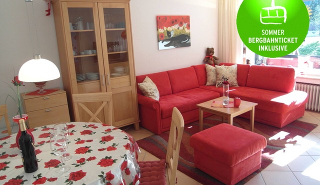 Apartment Oberstdorf, pool, parking lot, sauna, from May-October mountain railway ticket included.