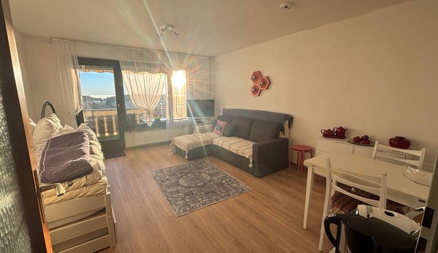 Apartment 'Über Den Wolken' with Mountain View and Balcony