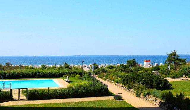 Baltic View, 2-room apartment with sea view, swimming pool and sauna