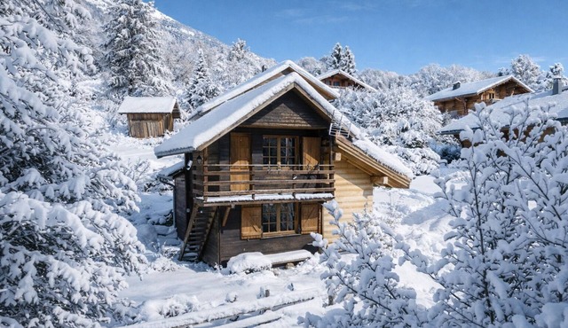 Chalet-Comfort-Private Bathroom-Mountain view-Bien etre/Authentique