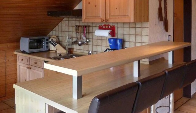 Comfortable studio apartment with large loggia and wonderful view