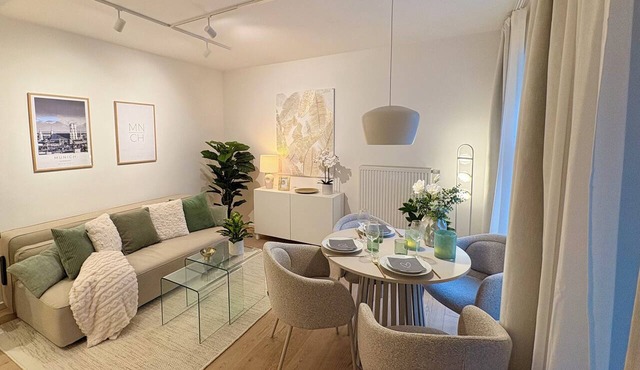 Cosy Isarvorstadt Apartment with open-plan kitchen, living and dining area