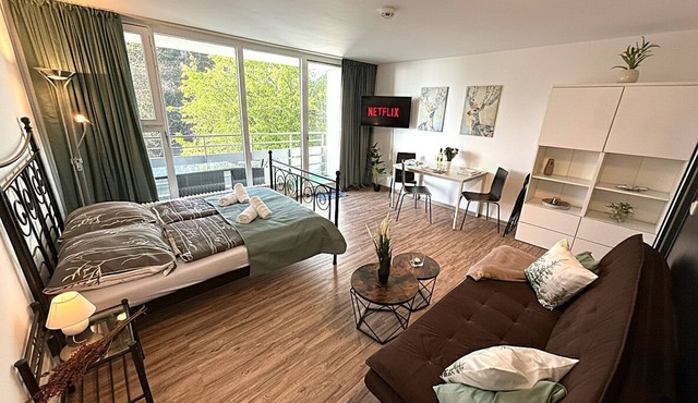 Cozy Studio Bayerwald Apartment +Netflix +POOL +SAUNA - ALPENBLICK +BALKON