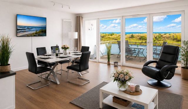 Exclusive apartment "Meerdüne" in direct beach location with balcony